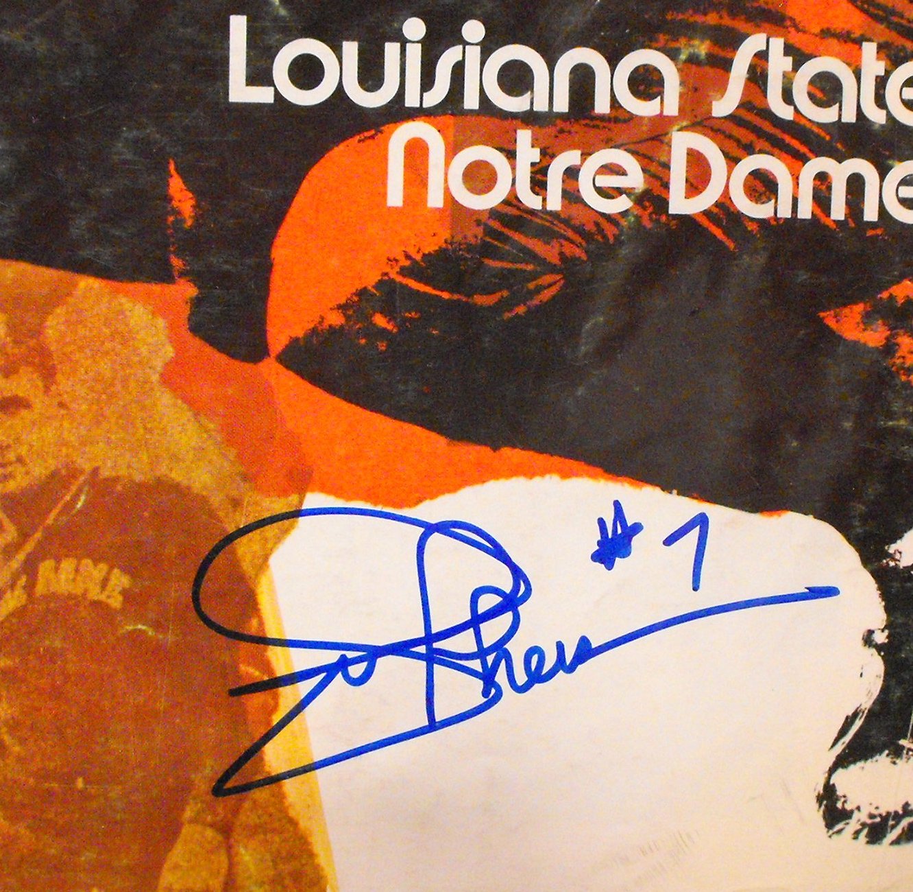 1970 Joe Theisman Autographed Notre Dame  NCAA Football Program