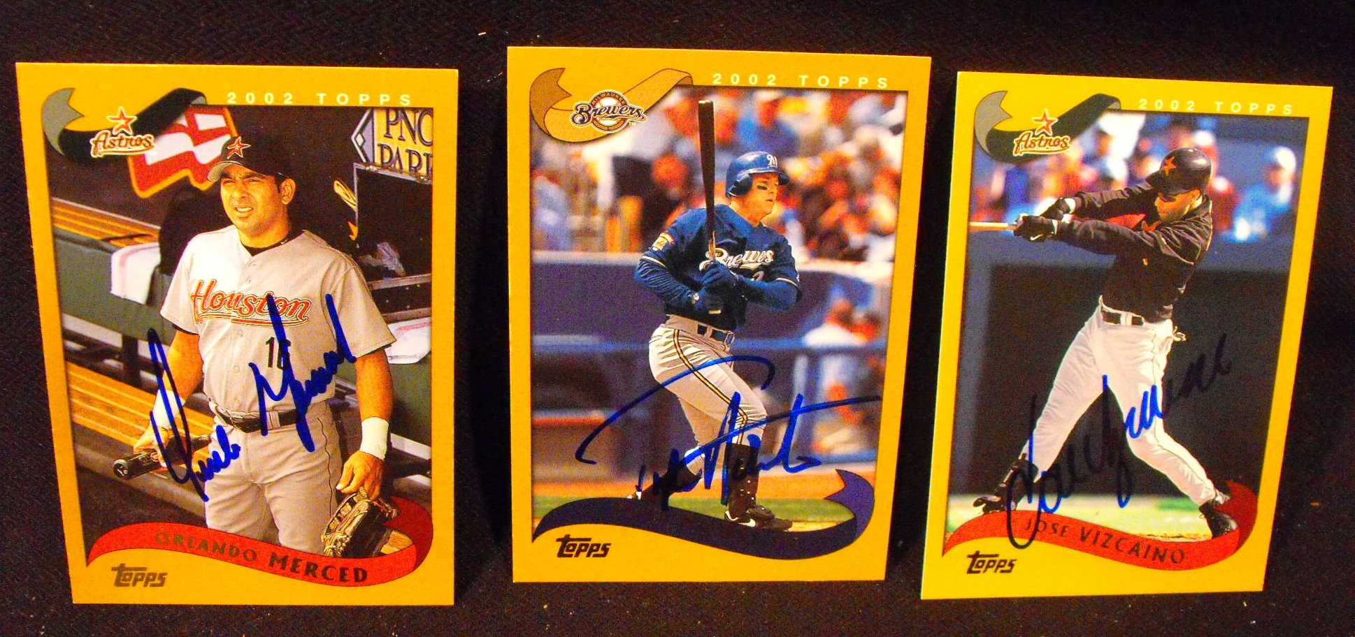 (21) Vintage National League Baseball Player Hand Signed Baseball Cards