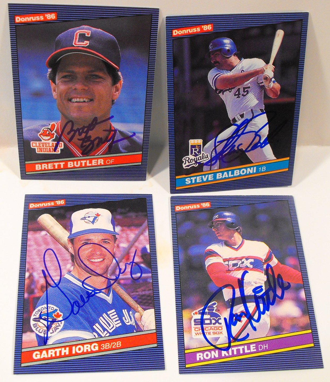 (24) Vintage American League Baseball Players Hand Signed Autographed Baseball Cards