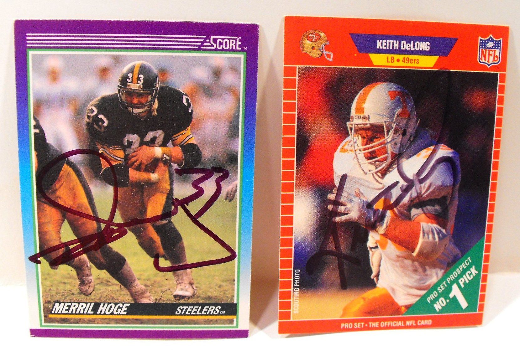 (16) Autographed NFL Football Cards