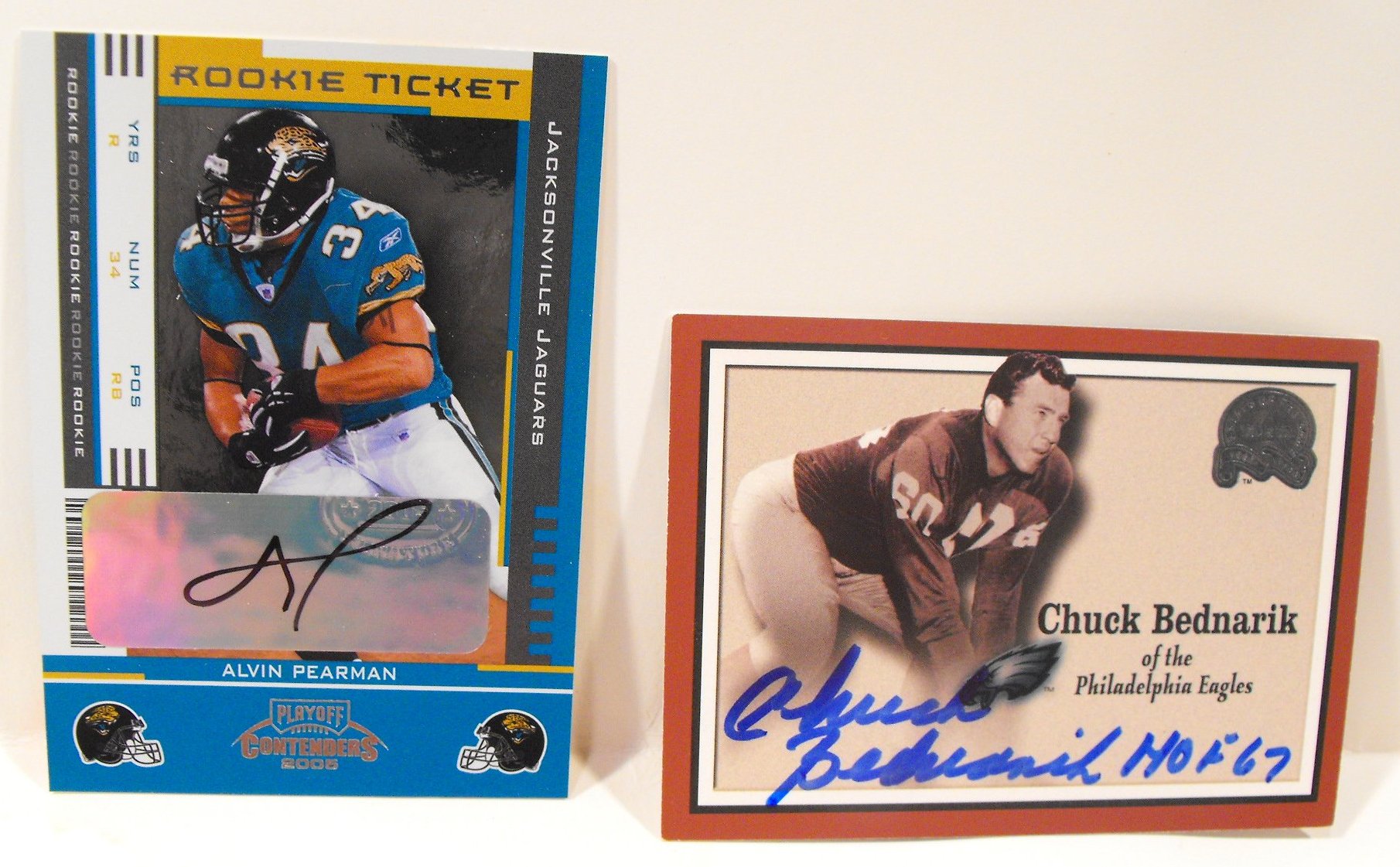 (16) Autographed NFL Football Cards