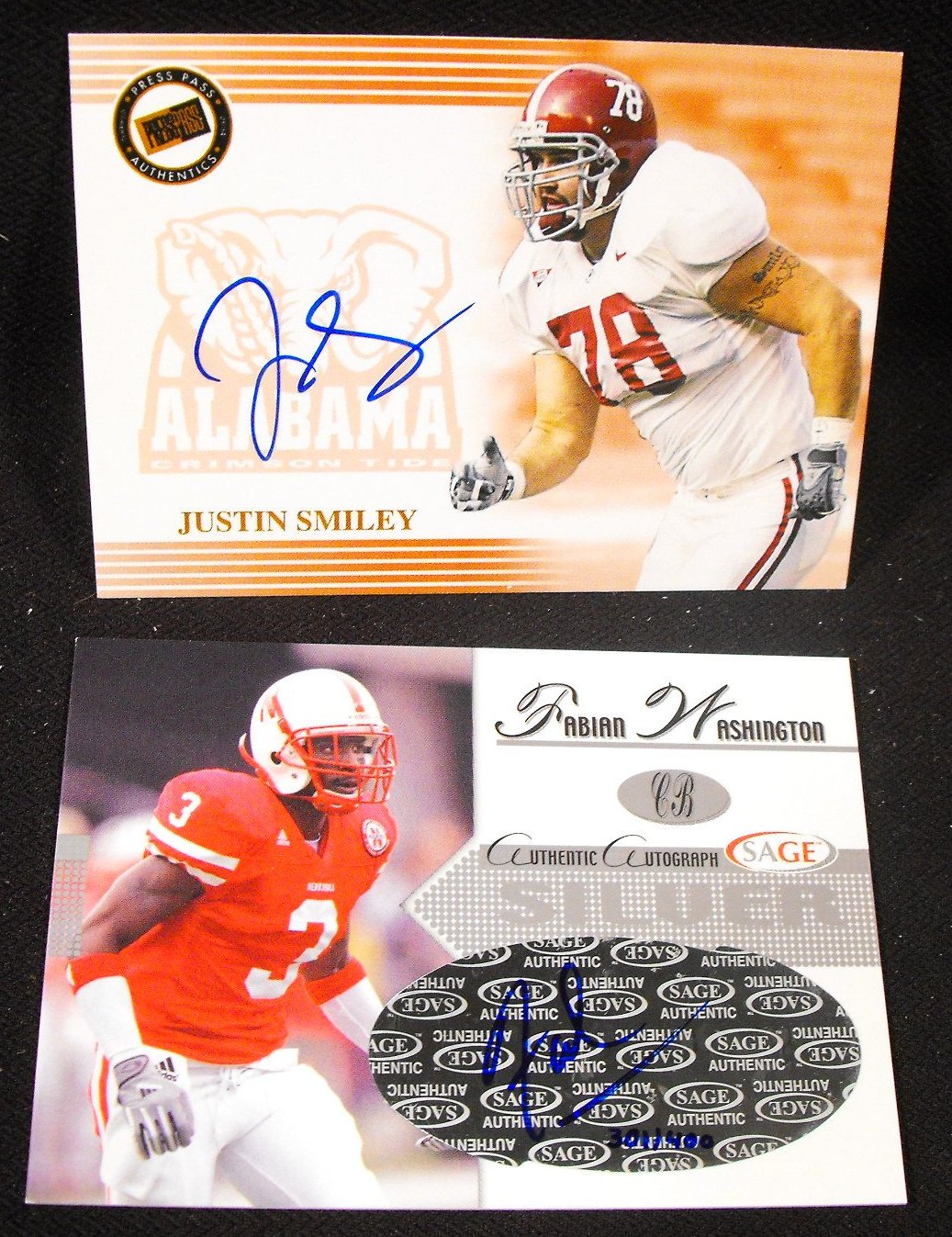 (16) Autographed NFL Football Cards