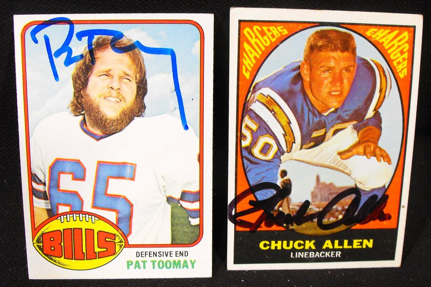 (16) Autographed NFL Football Cards