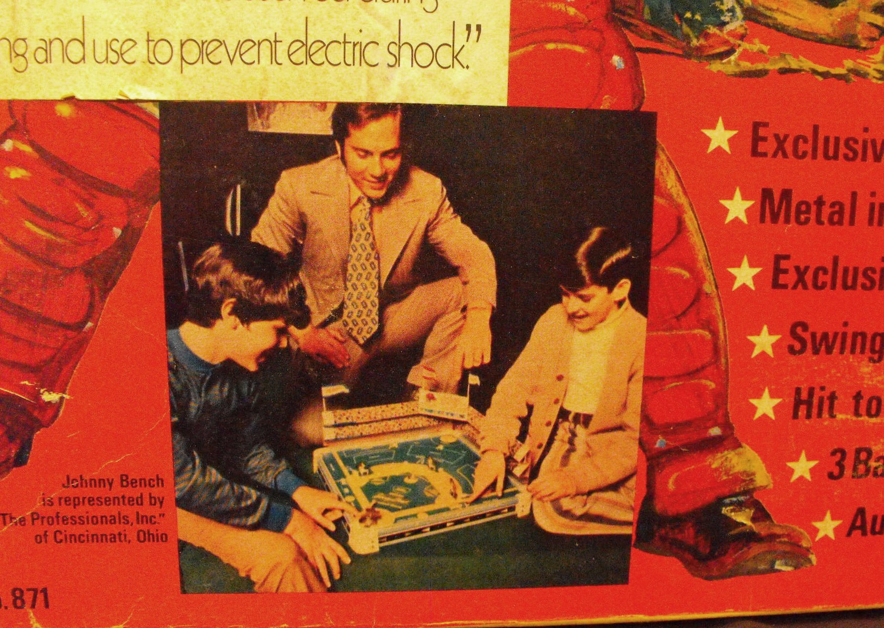 Rare HOF Johnny Bench Cincinnati Reds Electronic Baseball Game With Box