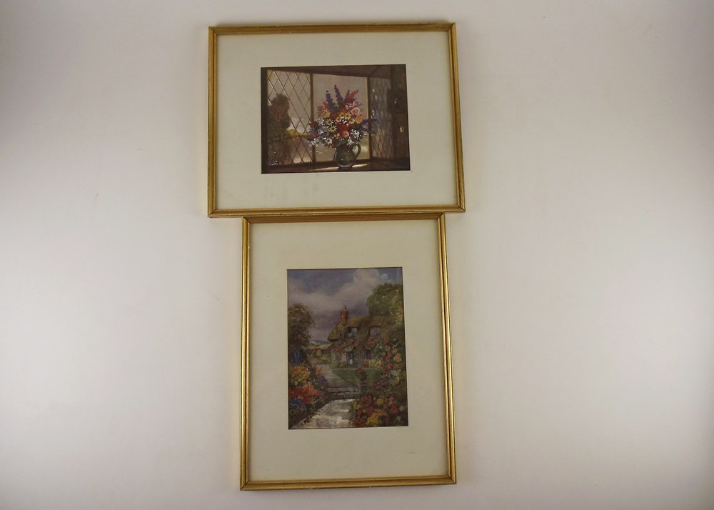 Vintage Pair of Foil Prints