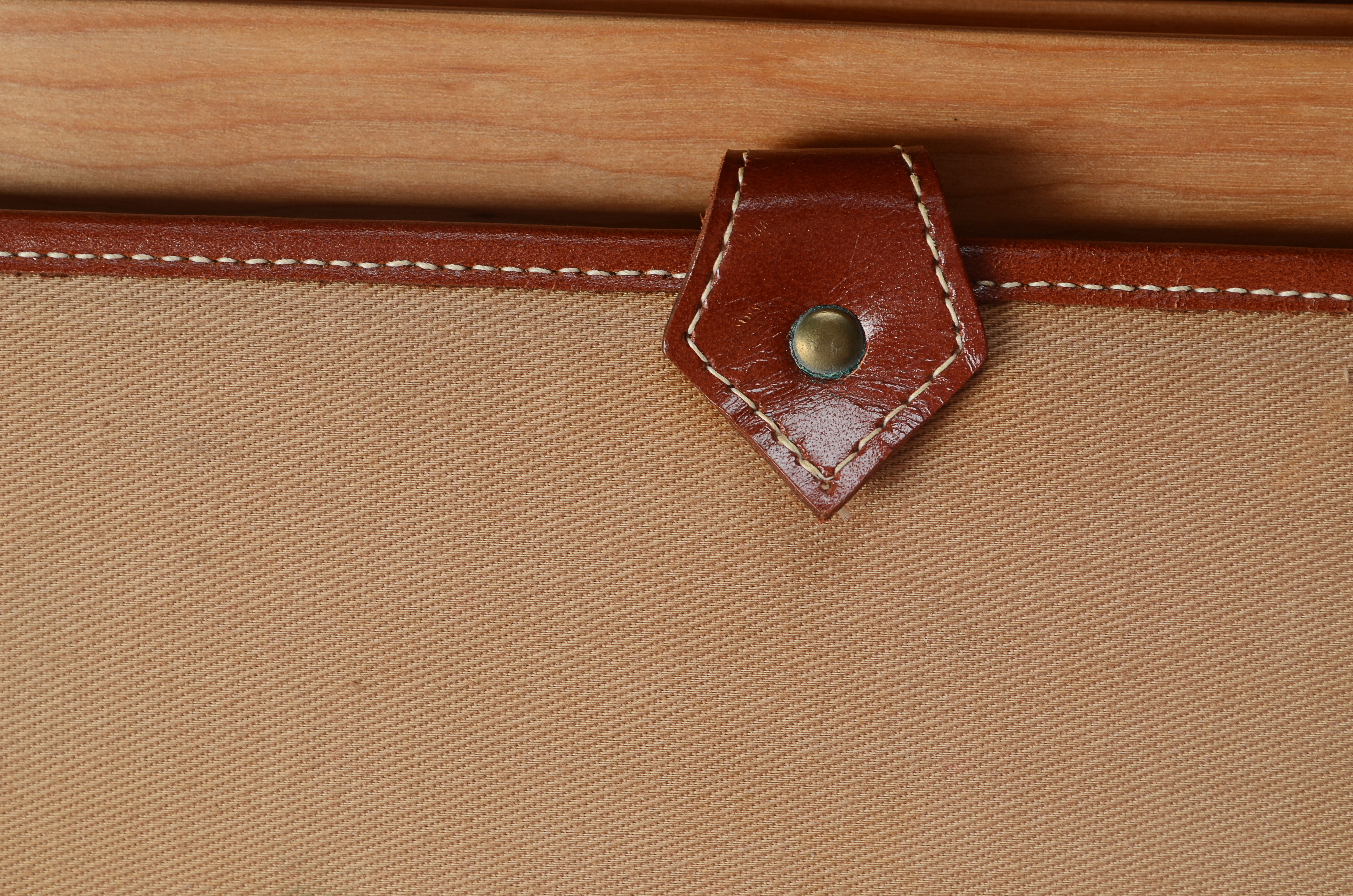 Vintage Oshkosh Leather Suitcase