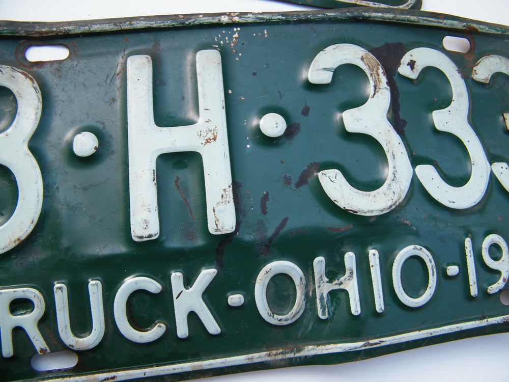 1964 Ohio Truck License Plates