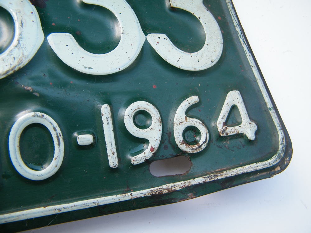 1964 Ohio Truck License Plates