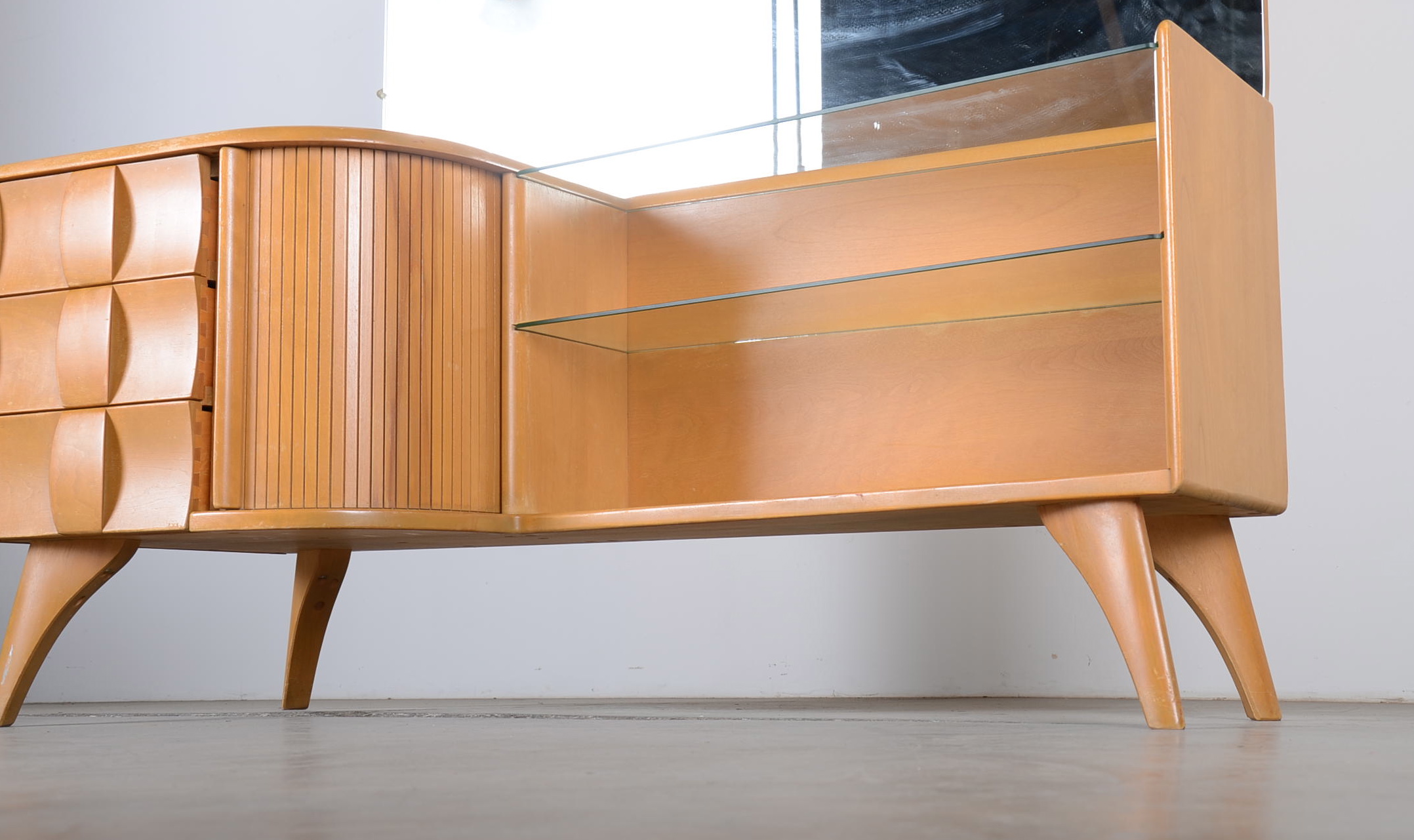 Heywood Wakefield Kohinoor Vanity with Mirror