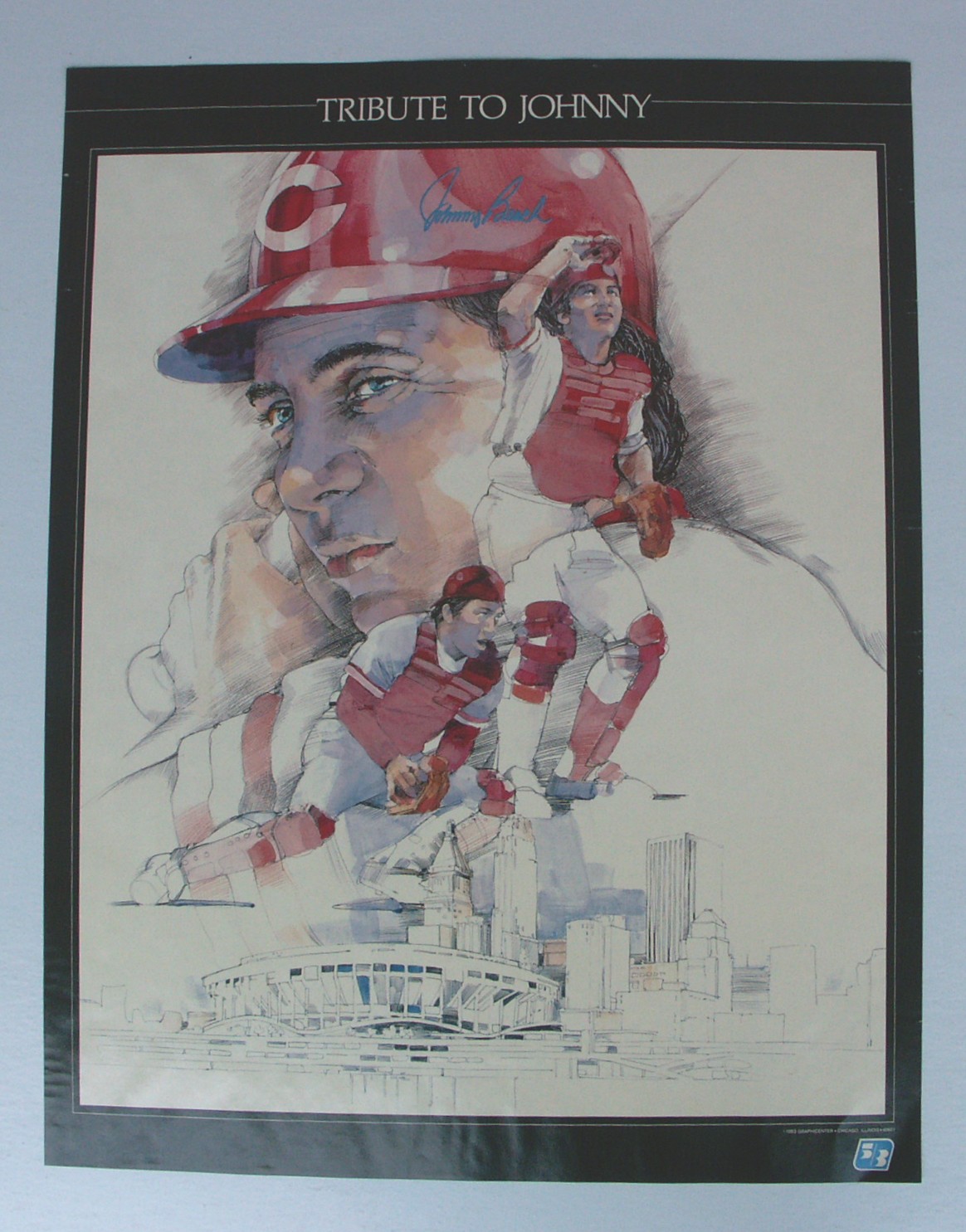 1983 Tribute to Johnny Bench Poster
