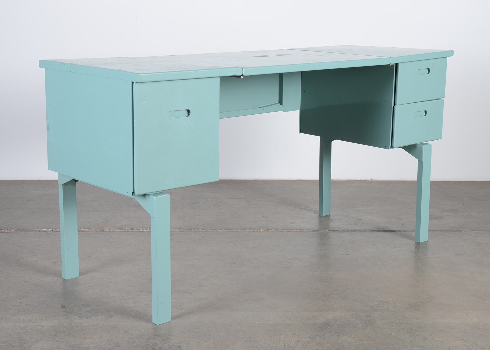 Mid Century Industrial Style Metal Compact Desk