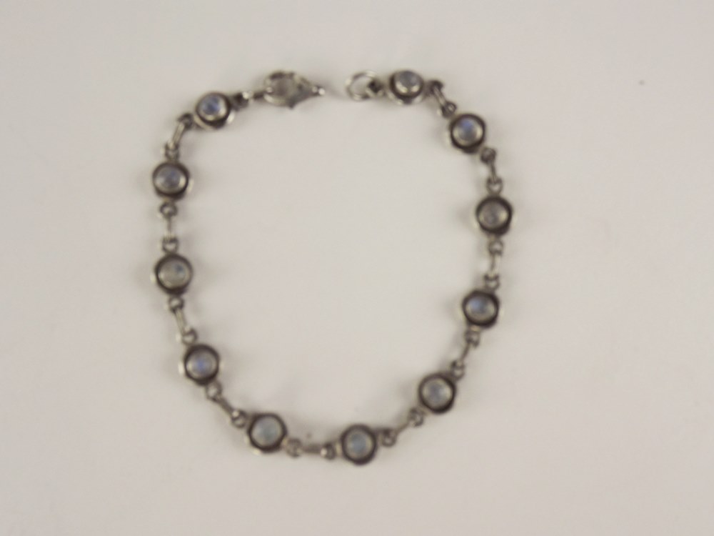 Two Sterling and Stone Bracelets and Earrings