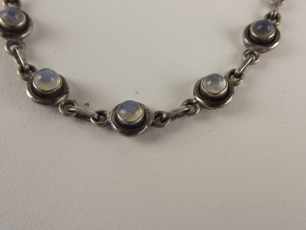 Two Sterling and Stone Bracelets and Earrings