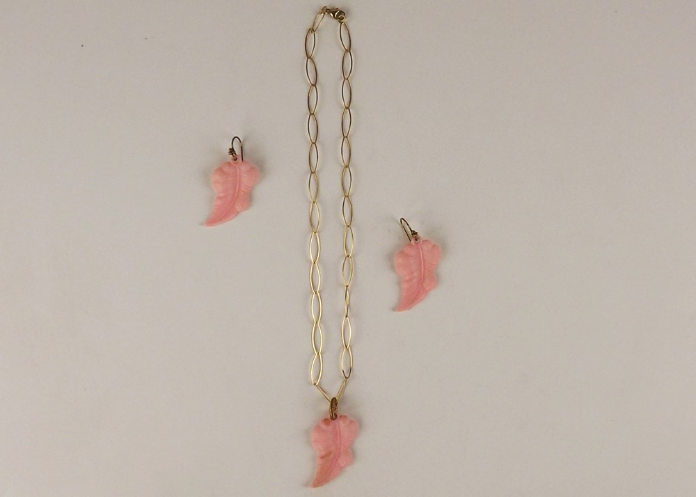 Designer Jane Pope Balboa Necklace and Earrings