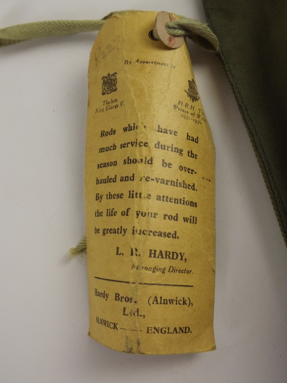 Vintage Hardy Palakona Bamboo Fly Fishing Rod