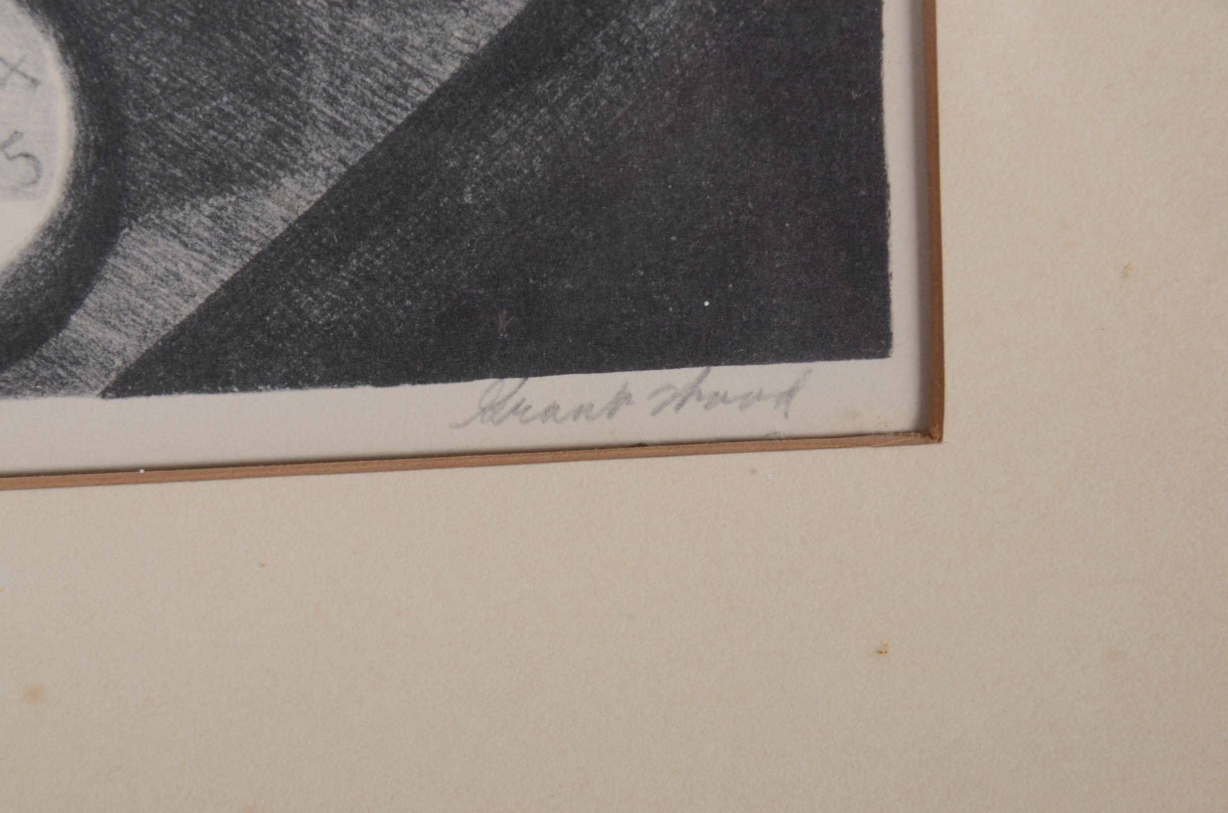 Grant Wood "Family Doctor," Photo Offset Lithography Print