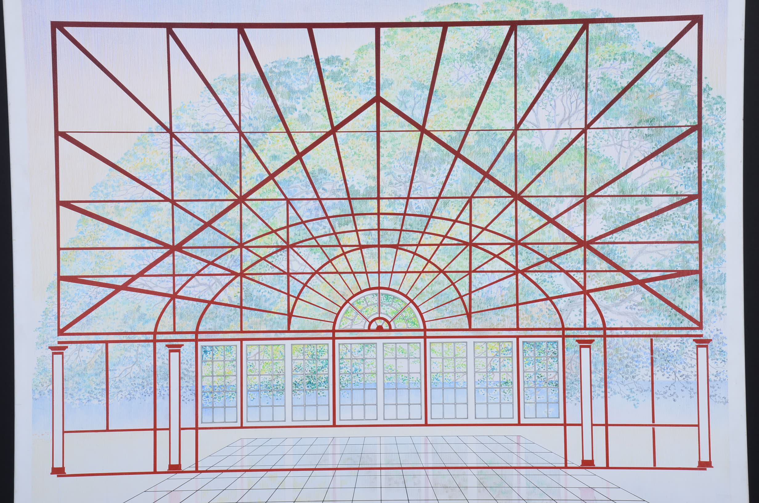 Original Mixed Media on Canvas Painting and Matching Lithograph