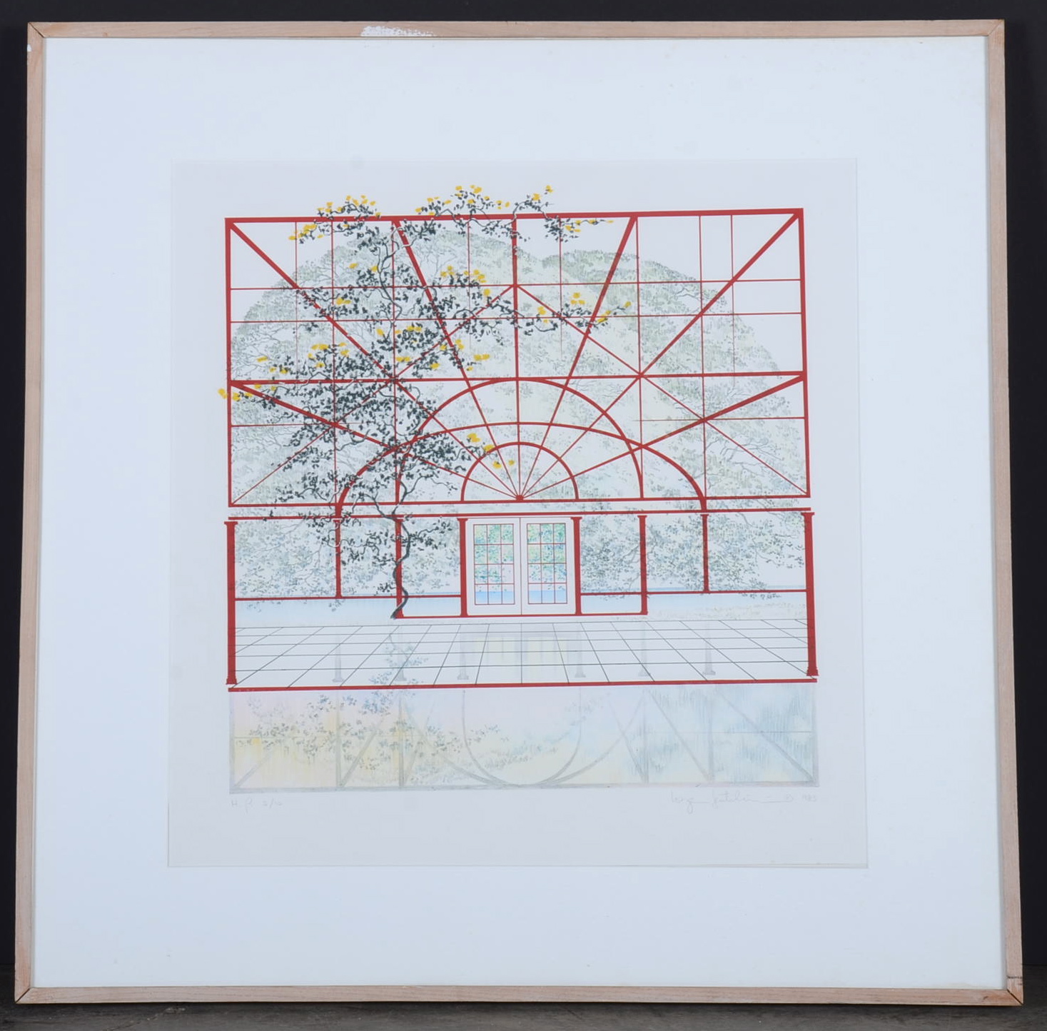 Original Mixed Media on Canvas Painting and Matching Lithograph