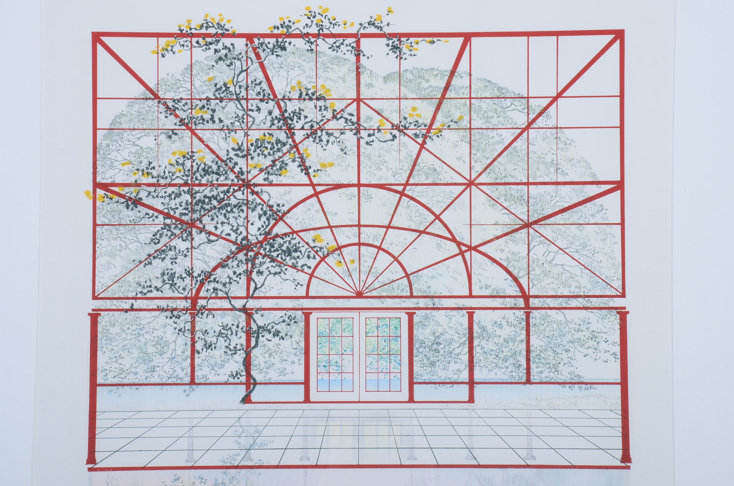 Original Mixed Media on Canvas Painting and Matching Lithograph