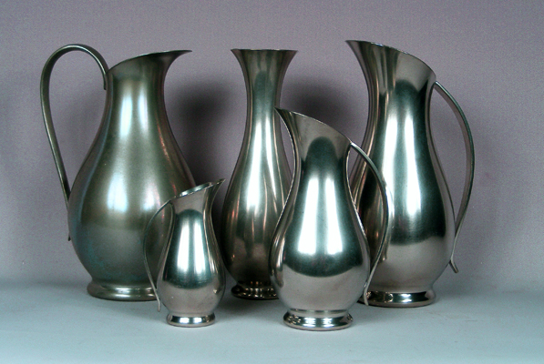 KMD Royal Holland Tiel Pewter Pitchers