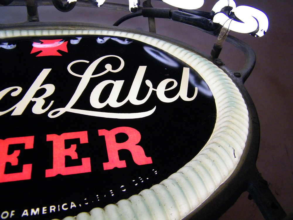 Carling's Black Label Beer Sign