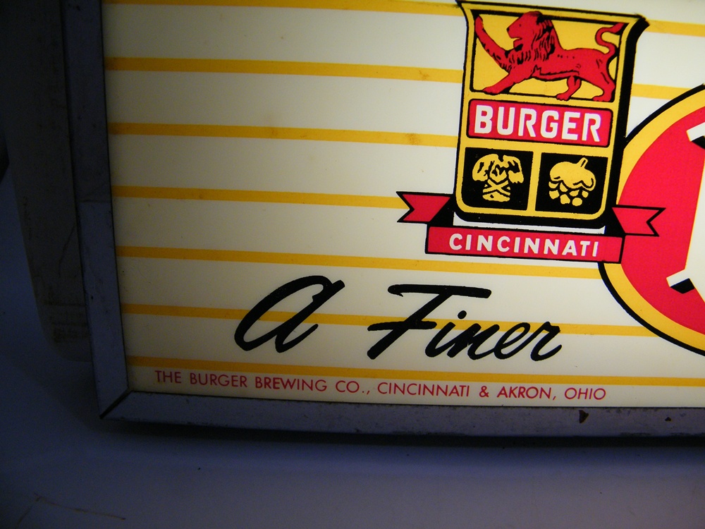 Burger Beer Rotating Beer Sign