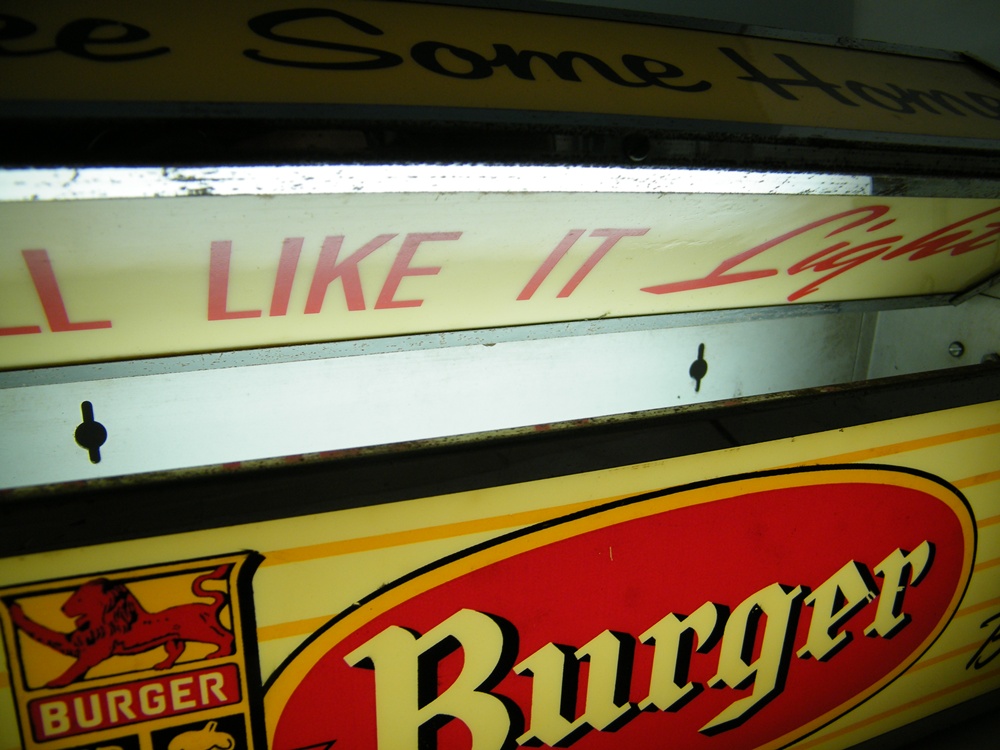 Burger Beer Rotating Beer Sign