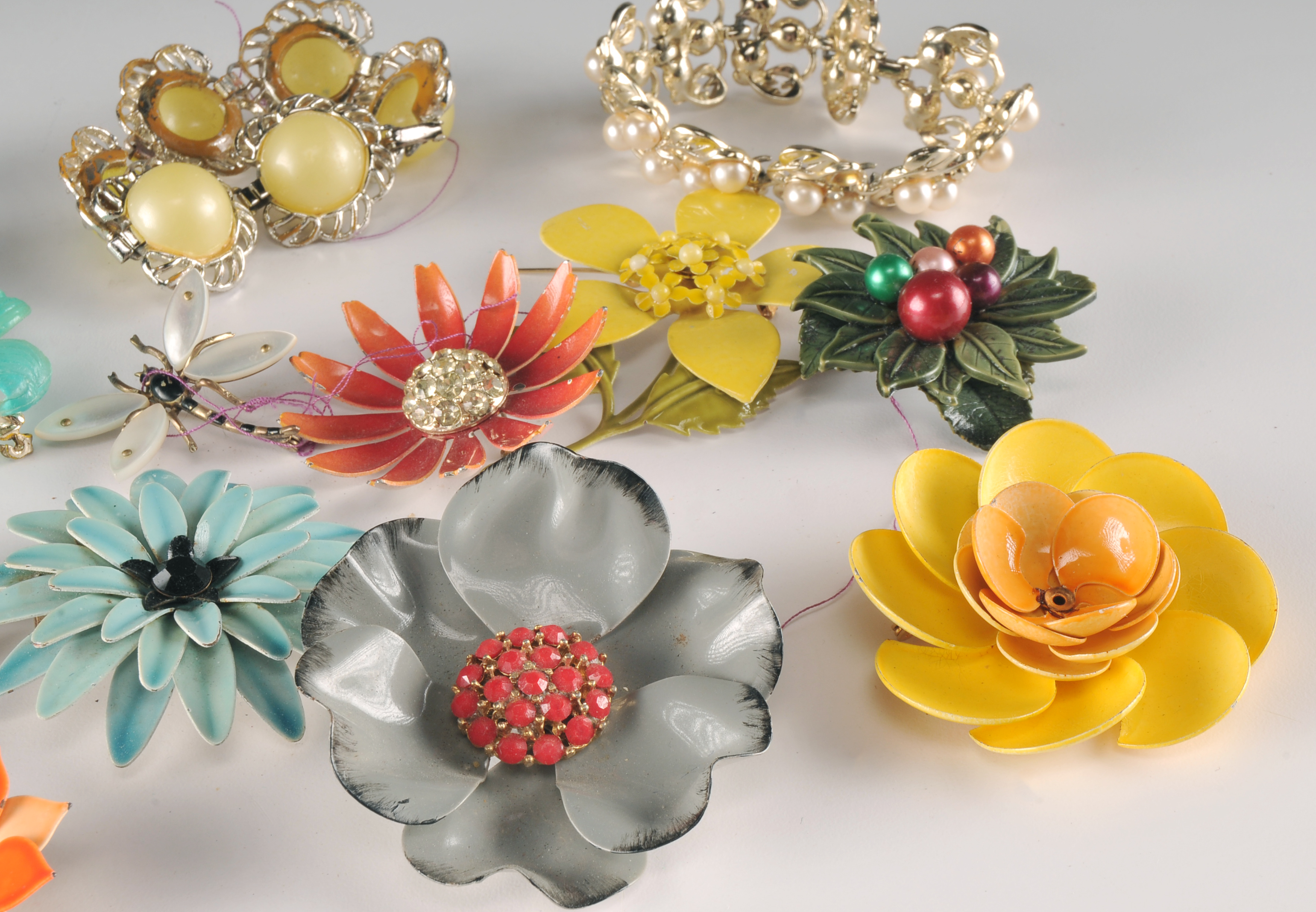 (15) Piece Collection Of Costume Vintage Jewelry