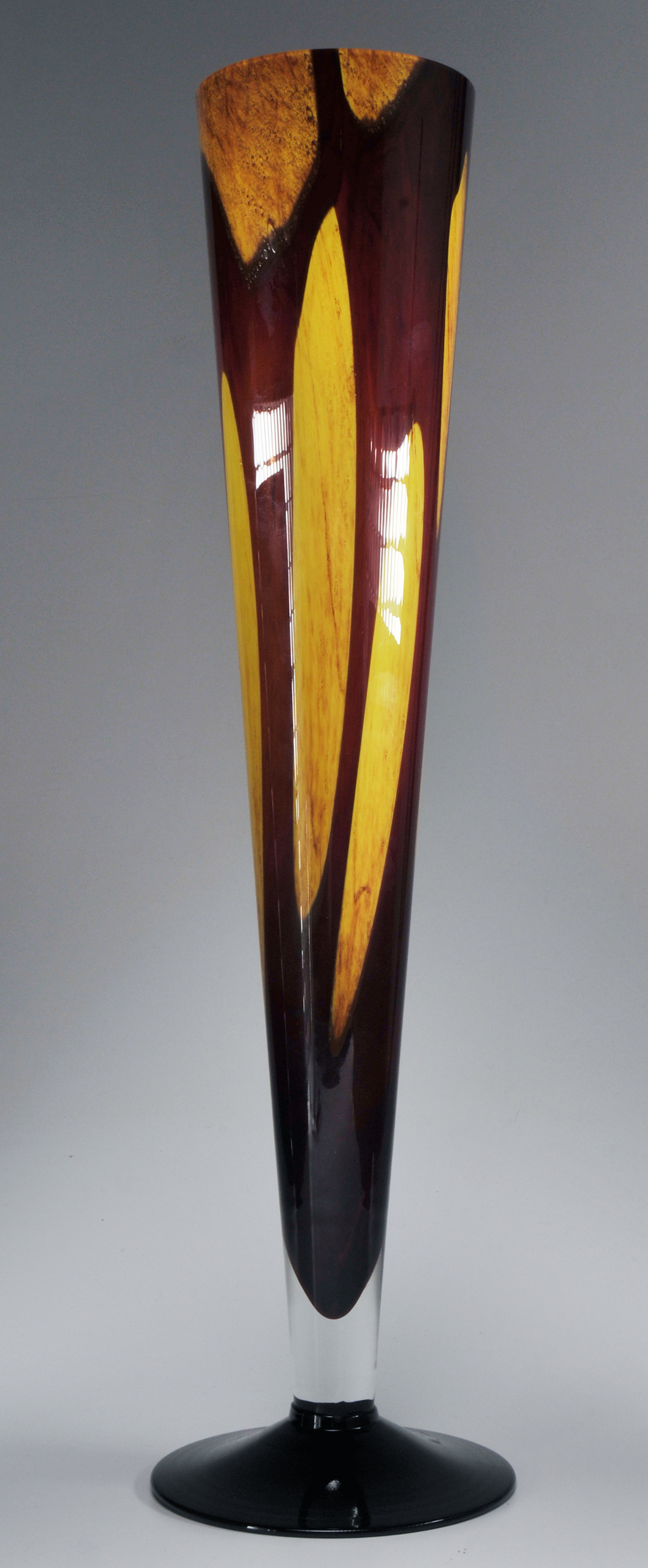 Hand Made Makora Blown Glass Vase