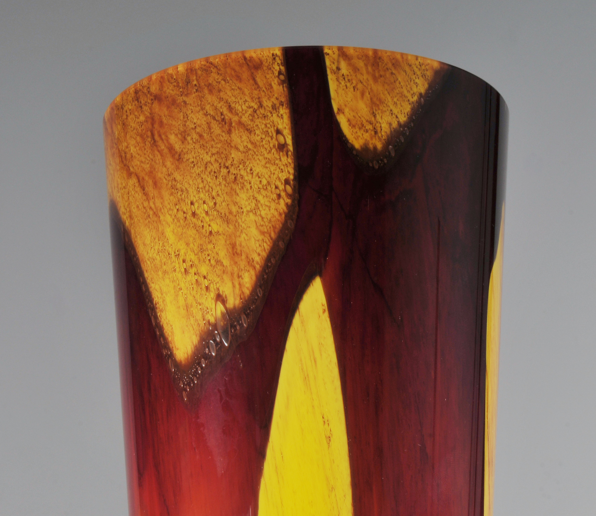 Hand Made Makora Blown Glass Vase
