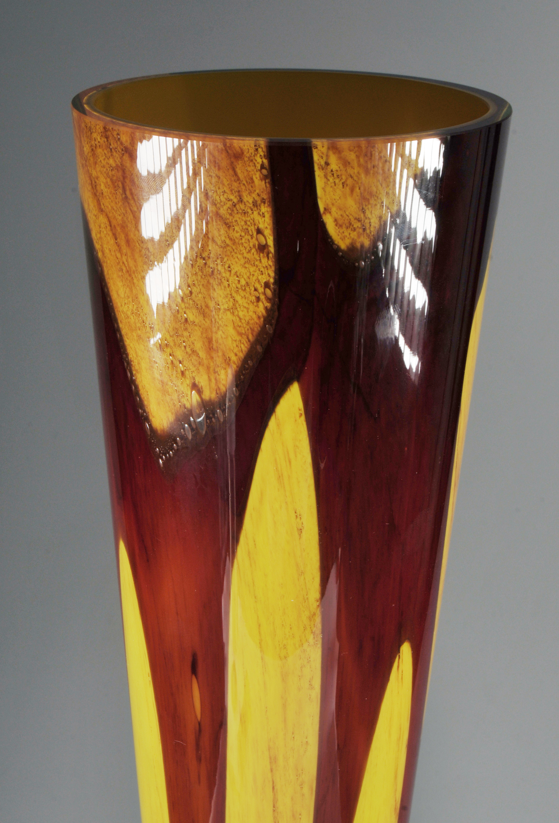 Hand Made Makora Blown Glass Vase
