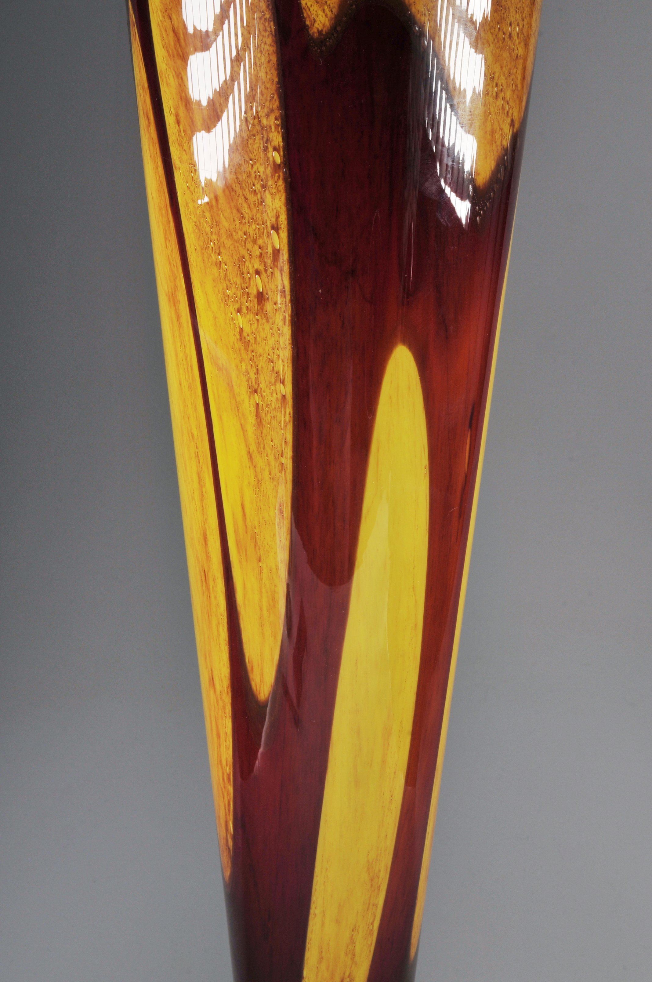Hand Made Makora Blown Glass Vase