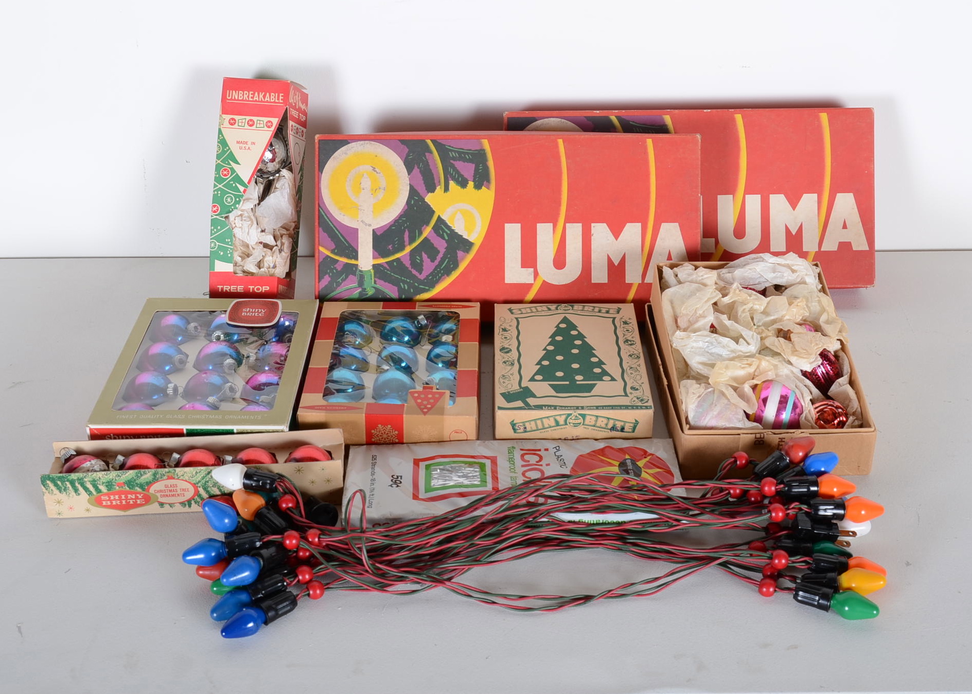 Vintage Christmas Box Lot