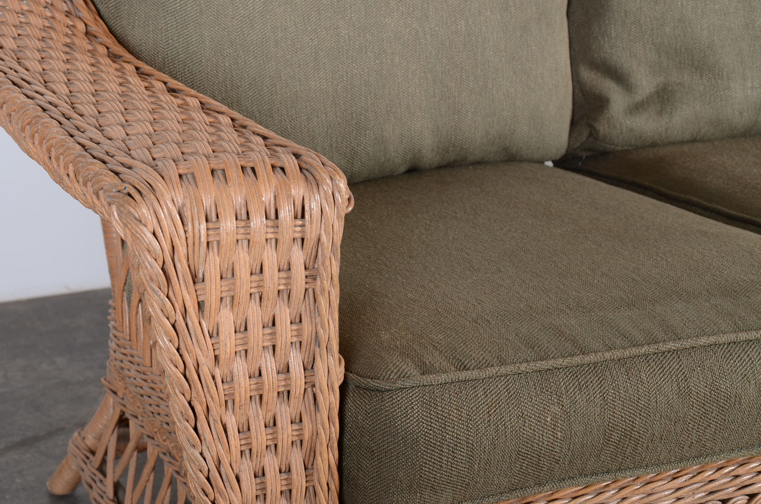 Wicker Sofa by Henry Link