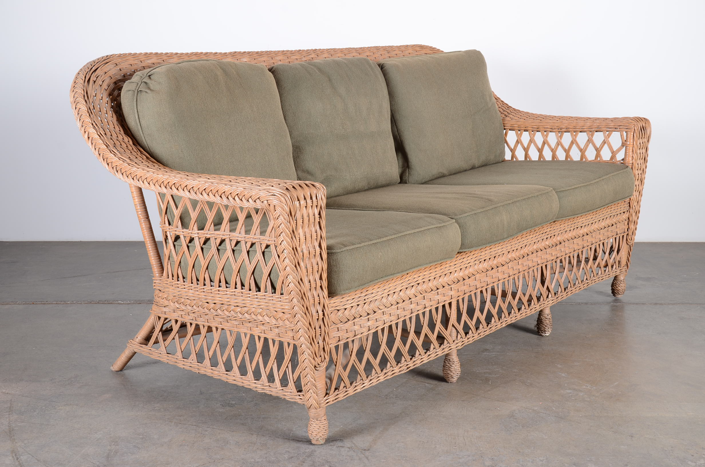 Wicker Sofa by Henry Link