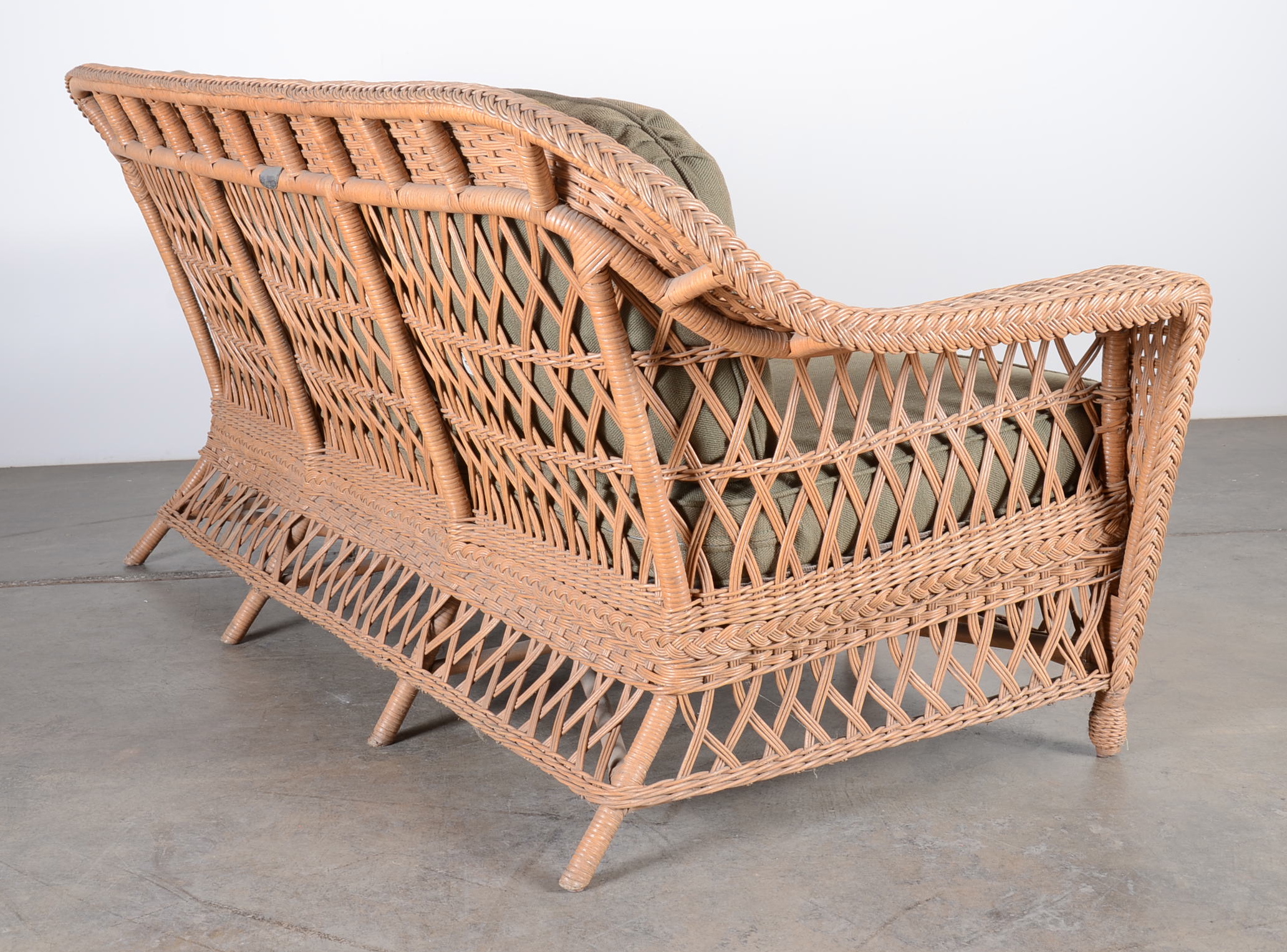 Wicker Sofa by Henry Link