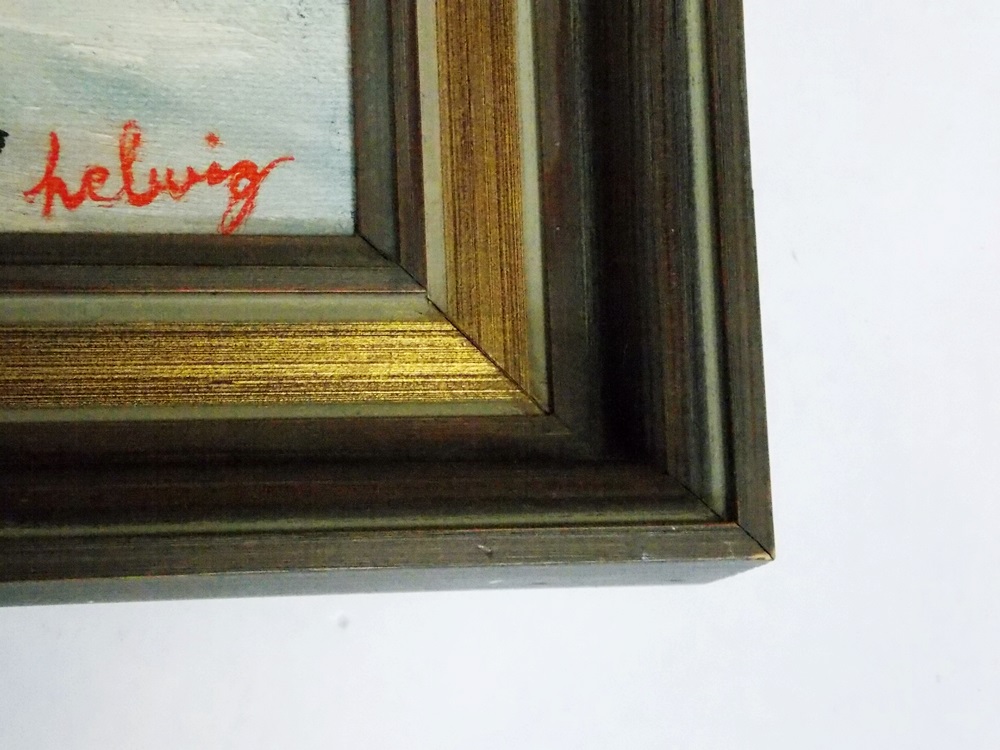 Arthur Helwig Painting of Champion Cat "Fu Manchu"