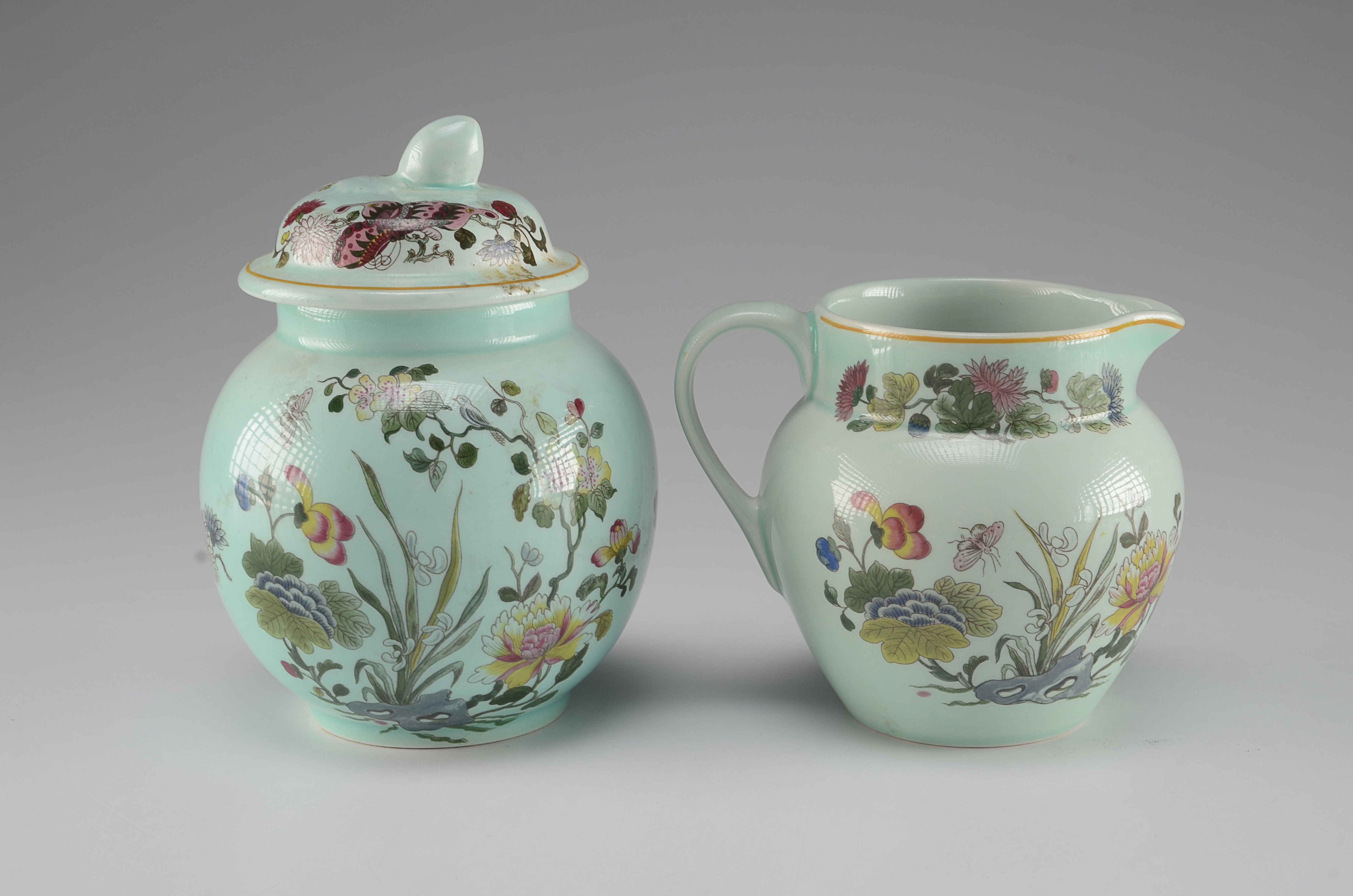  Adams Real English Ironstone Calyx Ware "Ming Jade" China