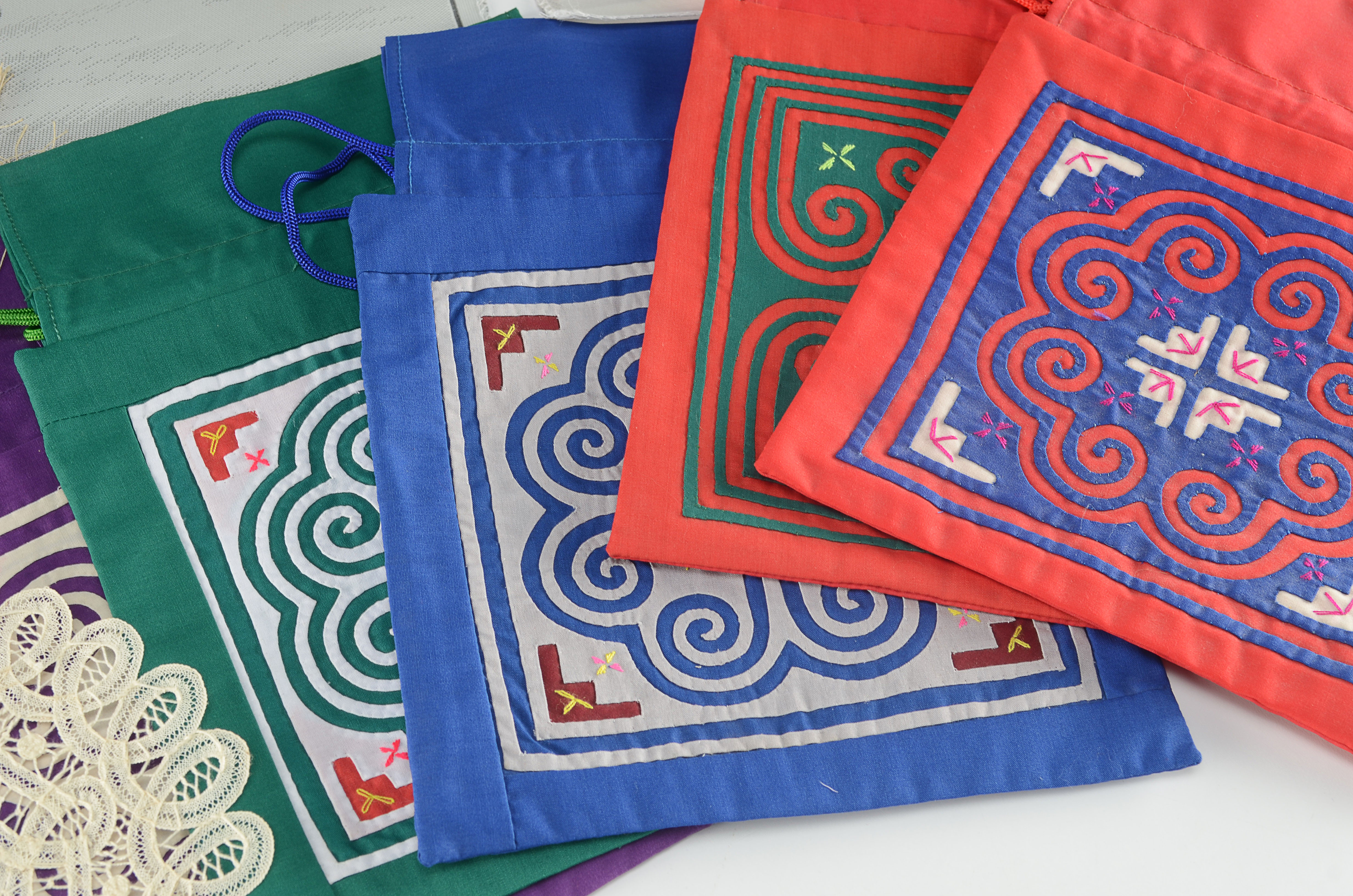 Pleasing group of textiles.