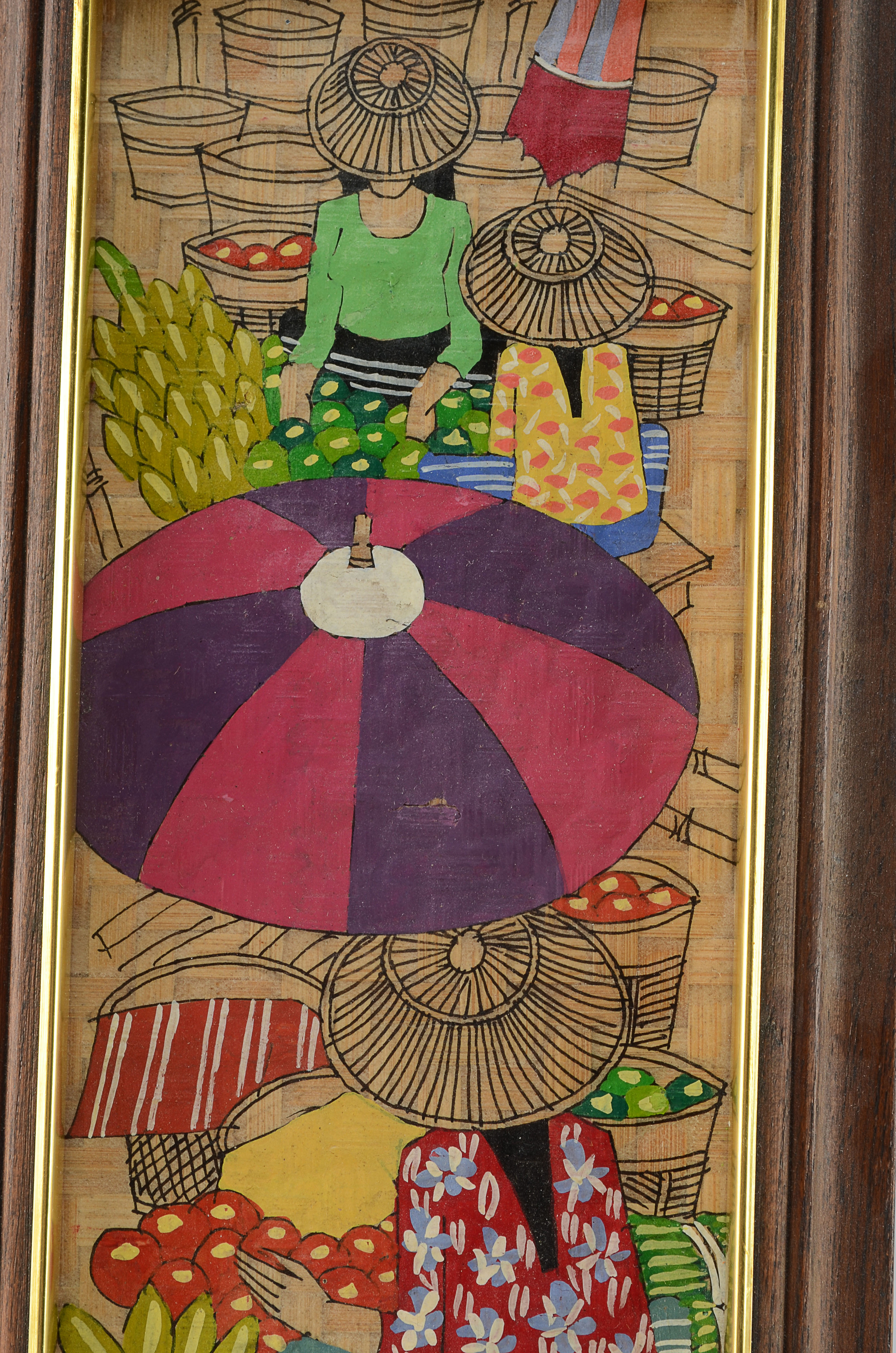 Pair of Original Paintings on Bamboo