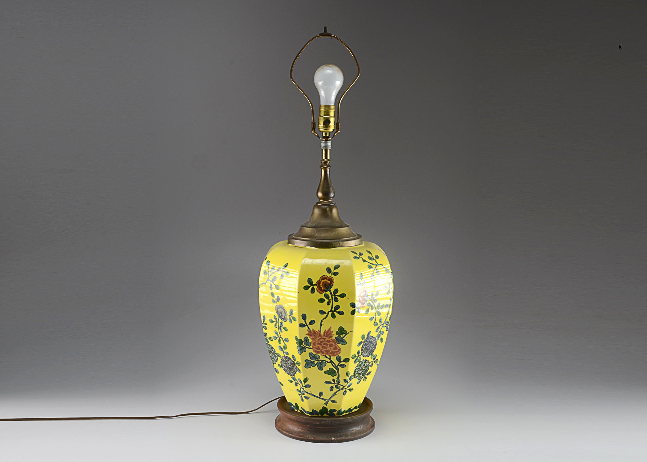 Large Decorative Yellow Lamp