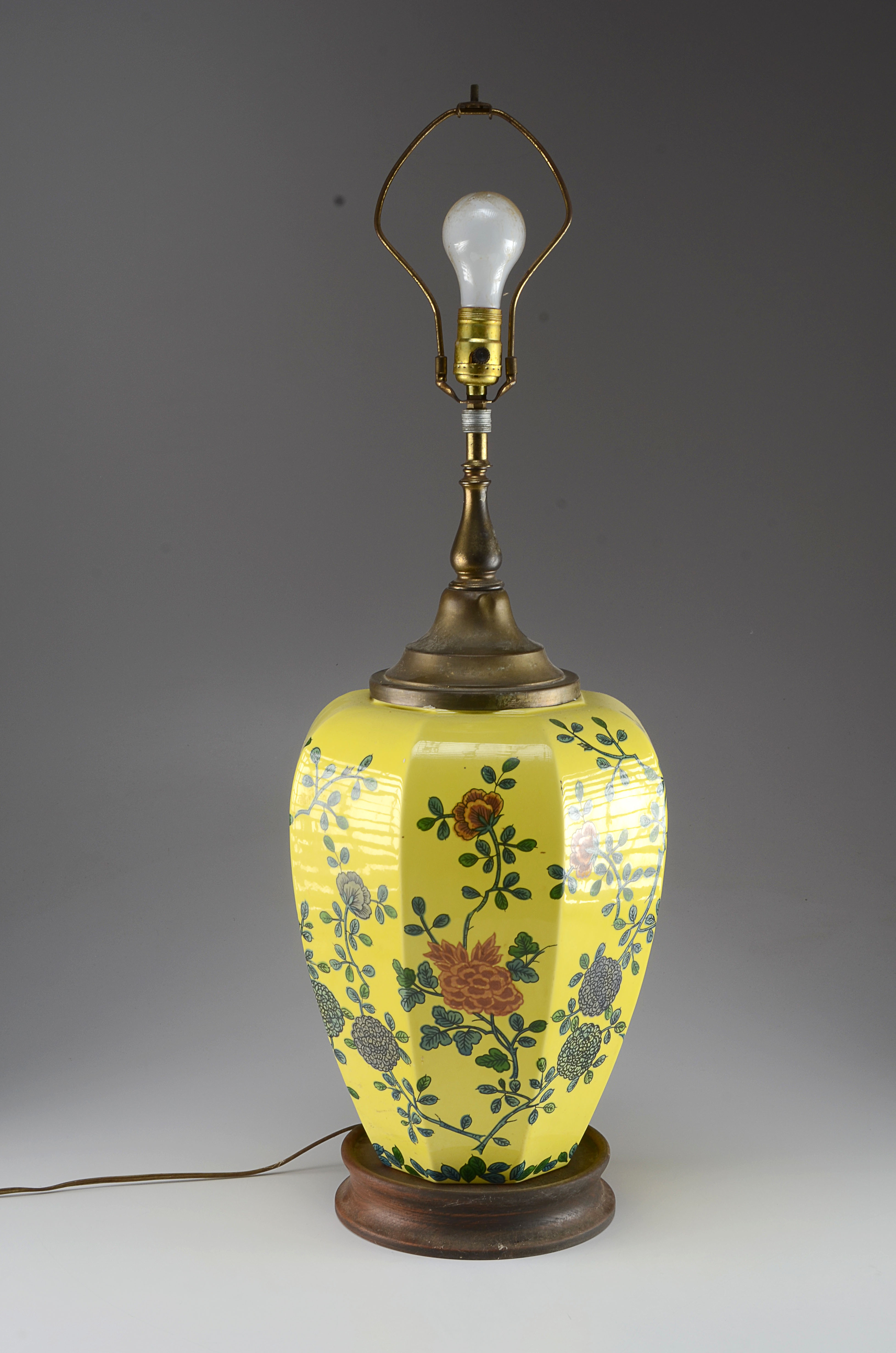 Large Decorative Yellow Lamp