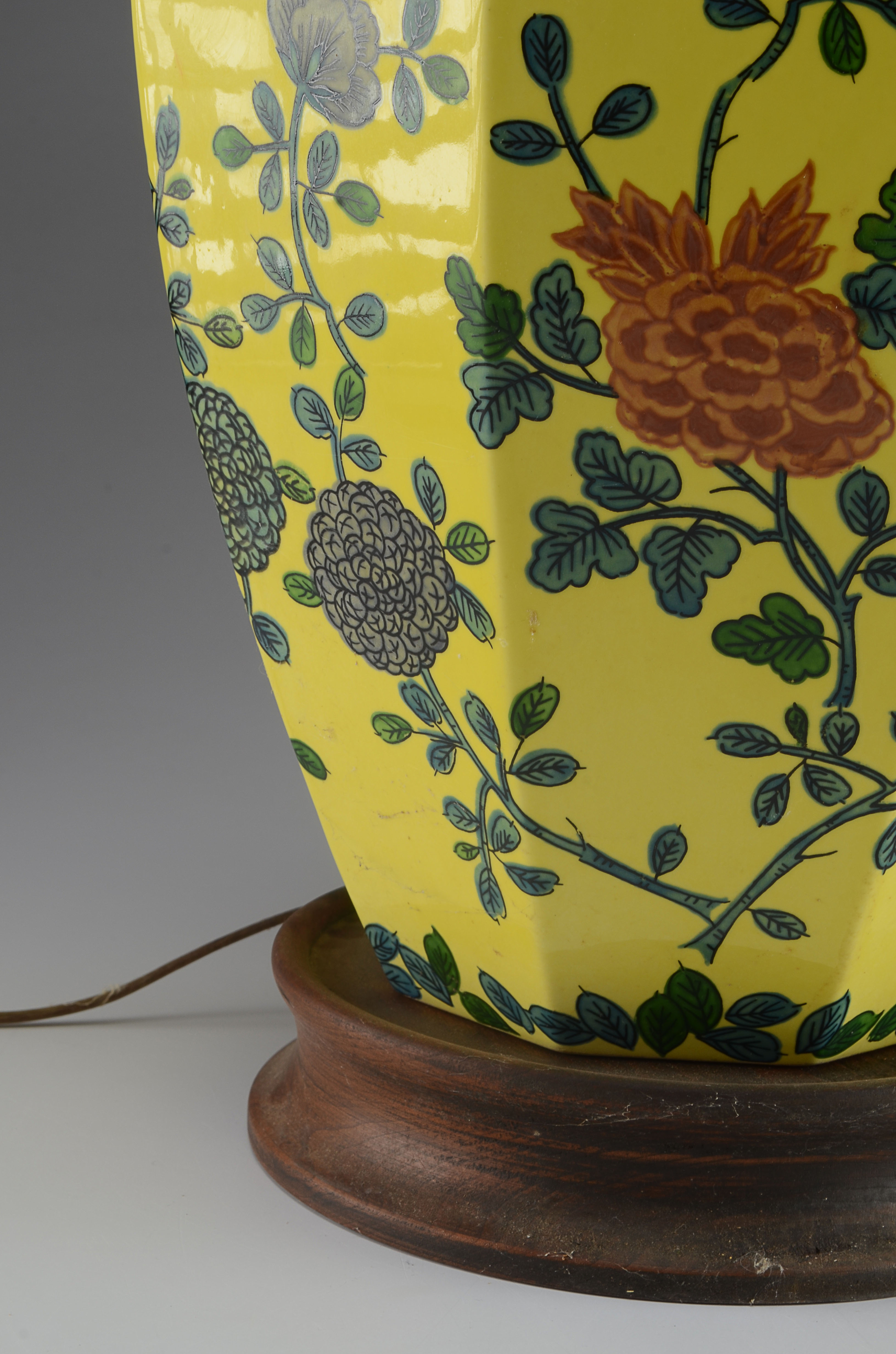 Large Decorative Yellow Lamp