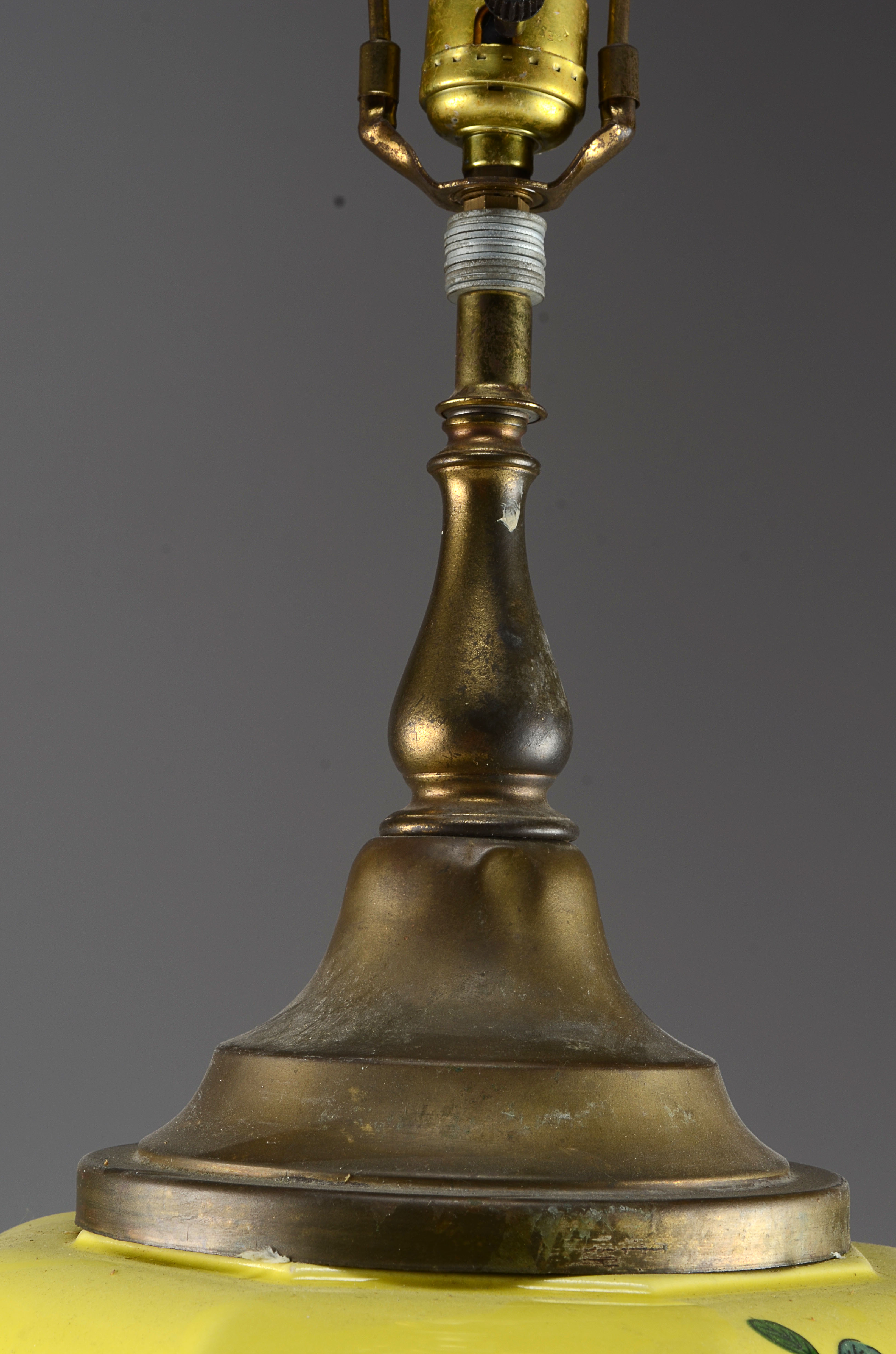 Large Decorative Yellow Lamp