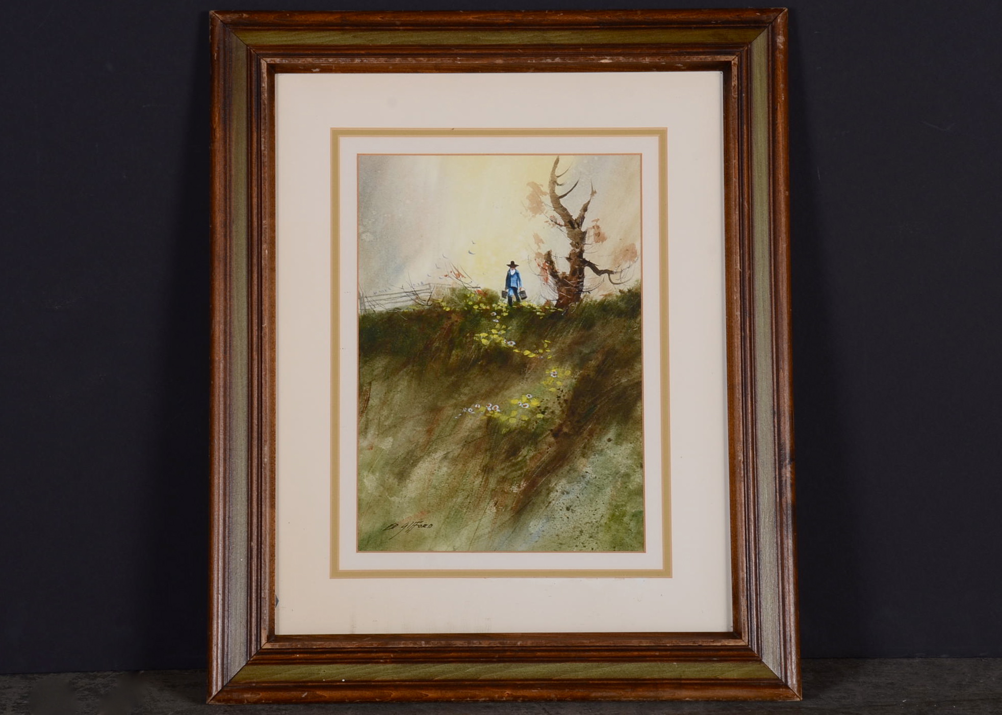 Original Ed Gifford Watercolor on Paper Painting