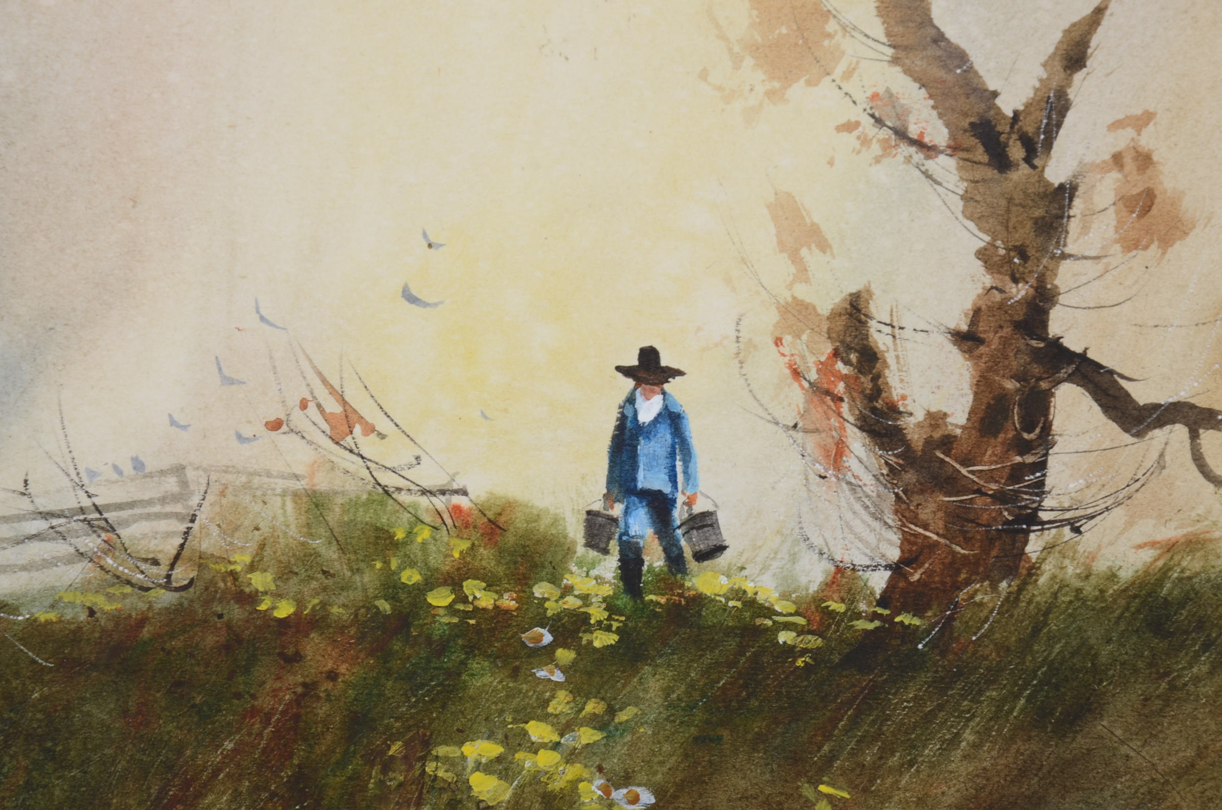 Original Ed Gifford Watercolor on Paper Painting