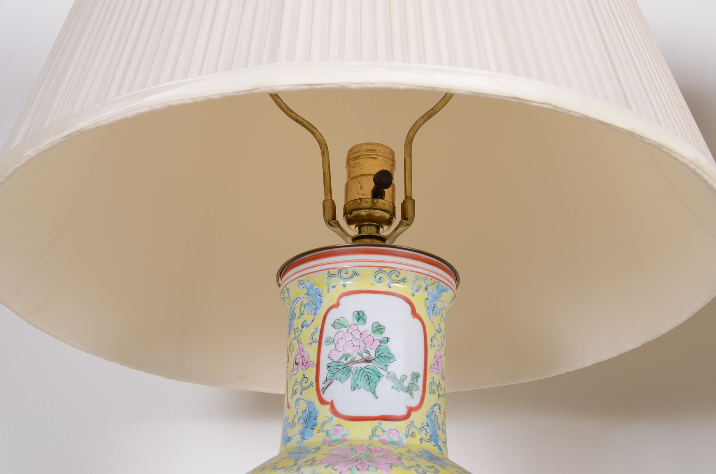 Pair of Chinese Decorated Lamps