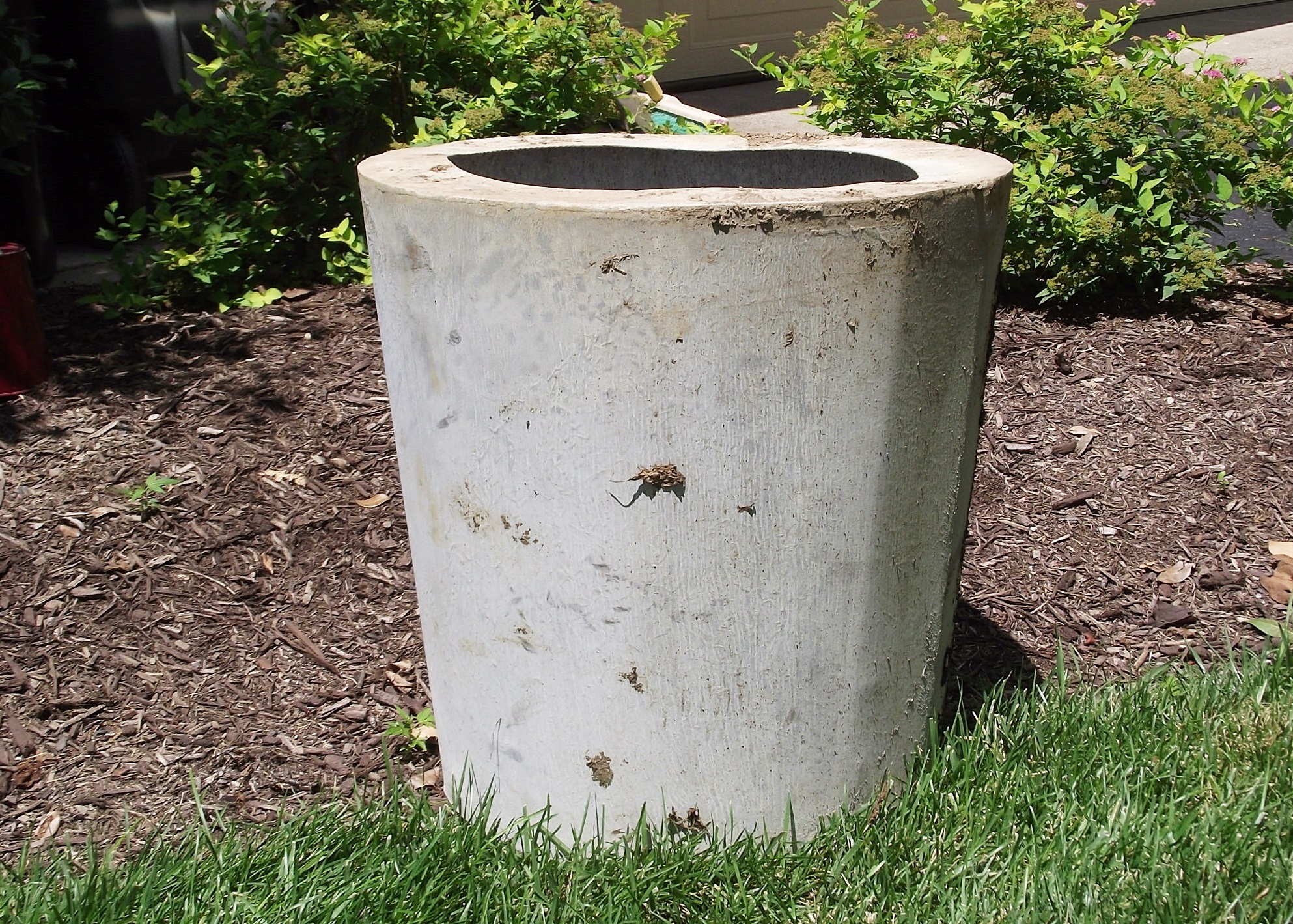 Smith & Hawken zinc planter.