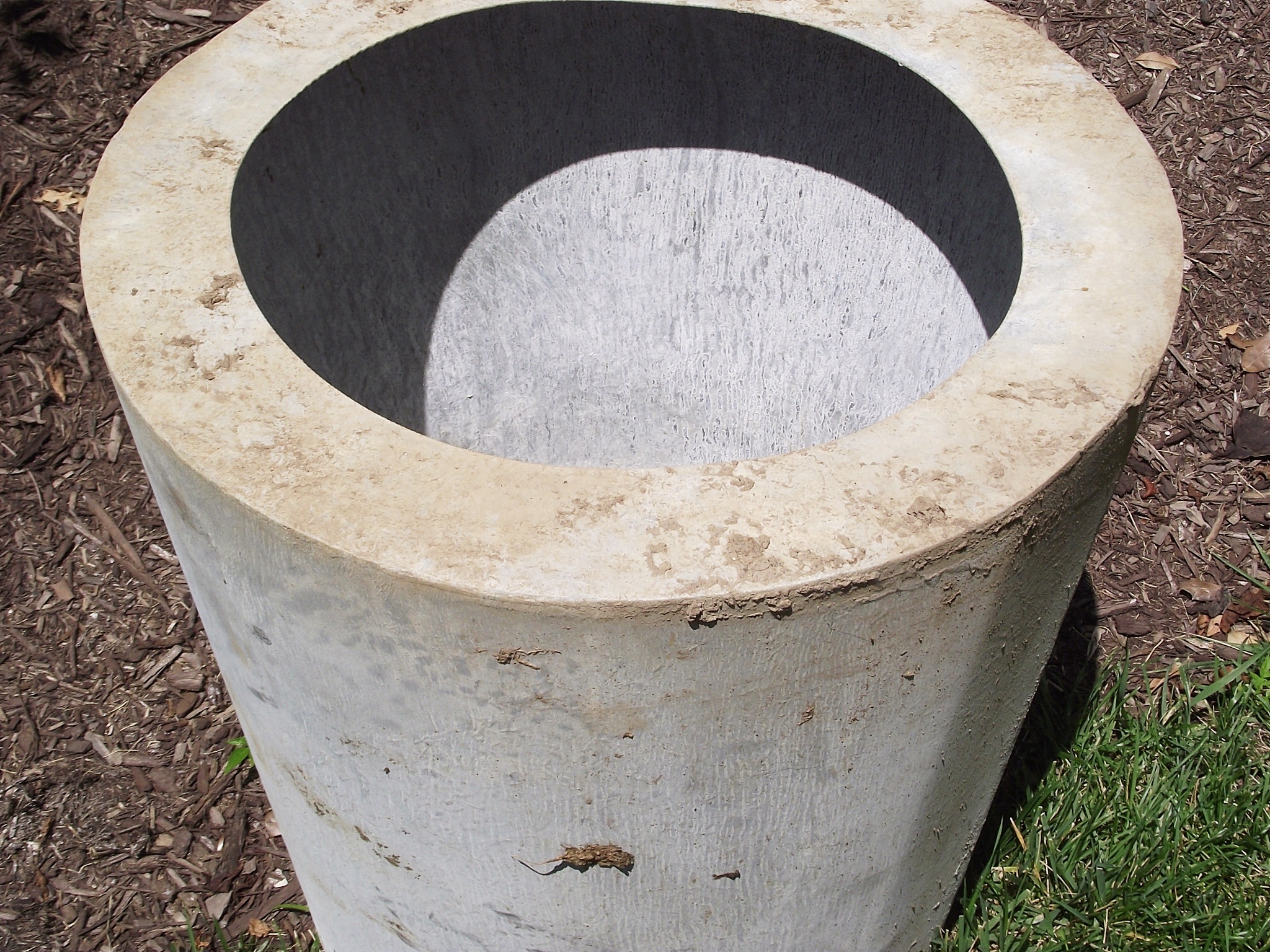 Smith & Hawken zinc planter.
