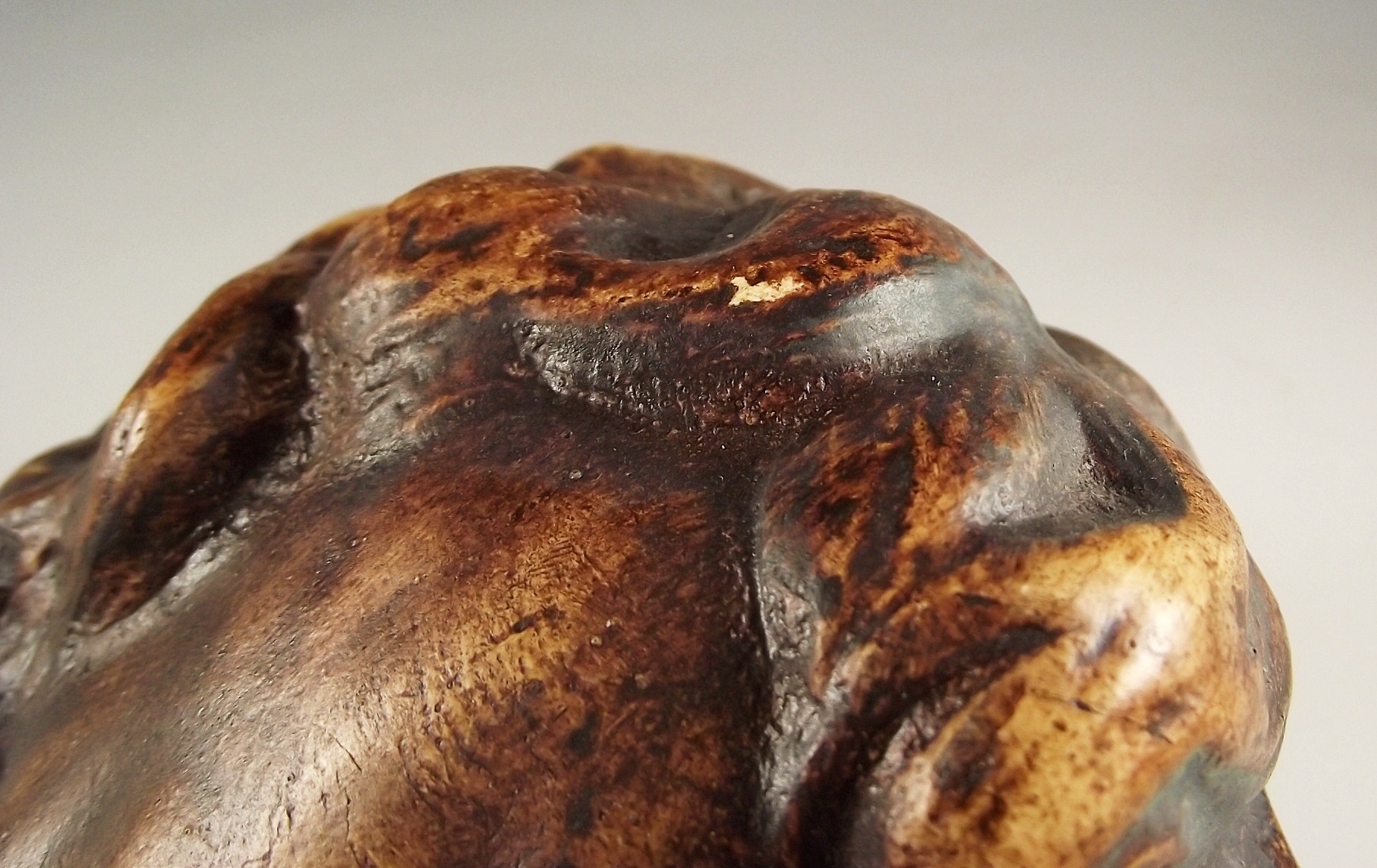 Resin bust of a child.